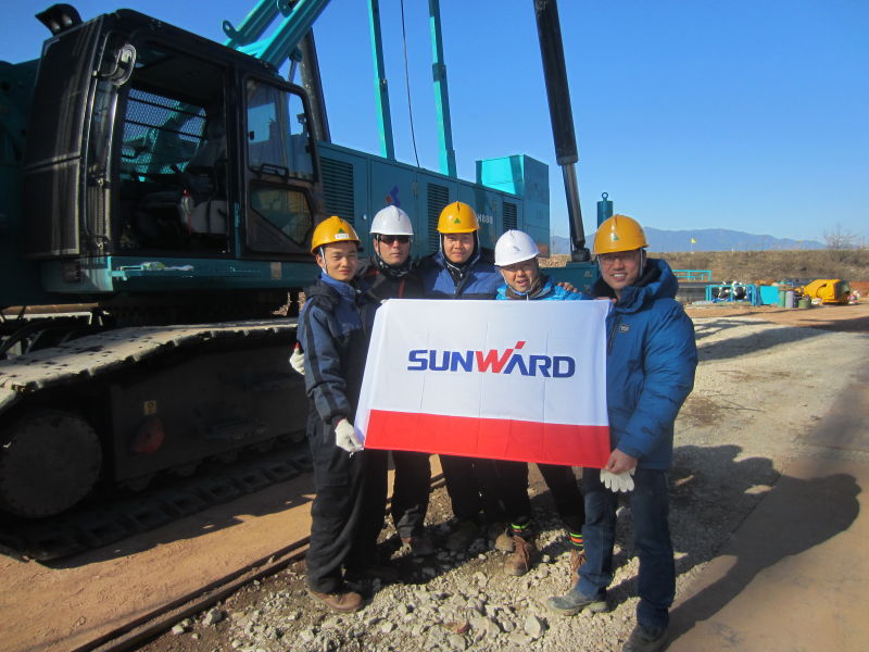 尊龙凯时ag智能SWCH880-180M全液压履带桩机闪亮上岸韩国