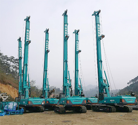 新年献礼尊龙凯时ag智能9台SWDM25旋挖钻机征战越南