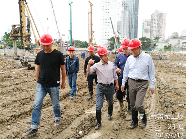 厦门项目再创入岩纪录尊龙凯时ag智能董事长何清华亲赴一线