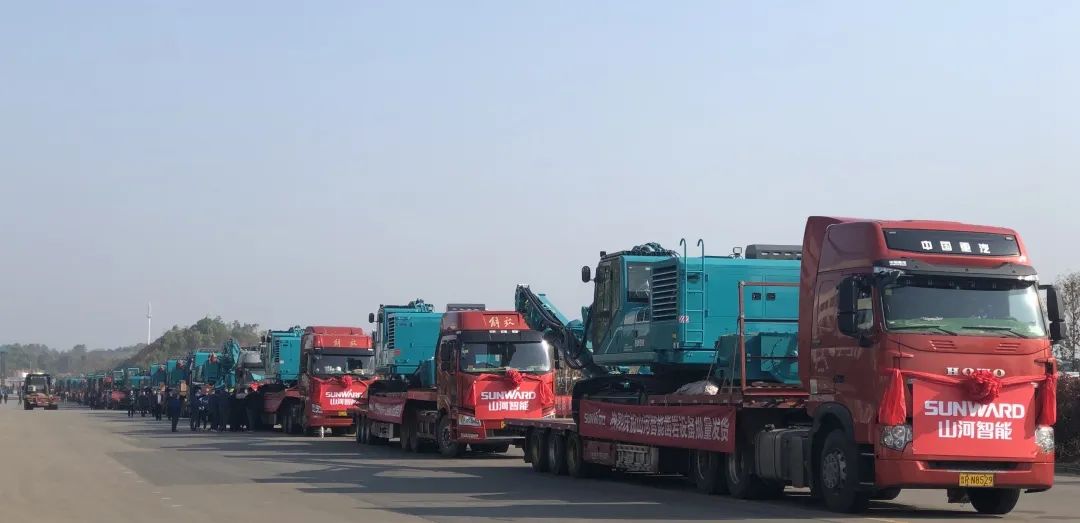 战“疫”喜报频传来！尊龙凯时ag智能凿岩、起重装备批量发车