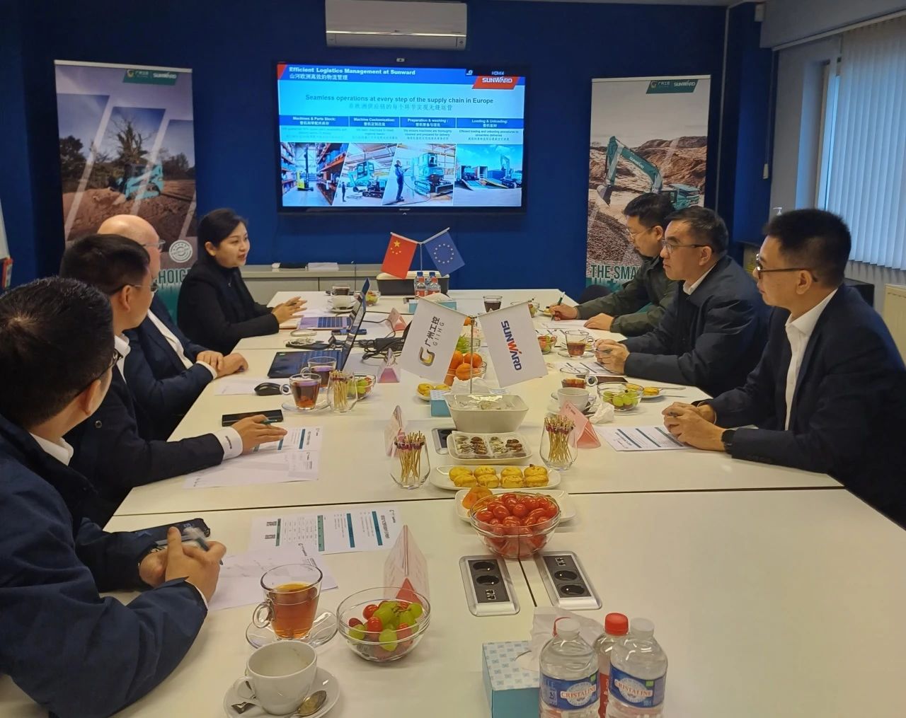 广州工控集团总司理王福铸率队考察尊龙凯时ag智能欧洲子公司